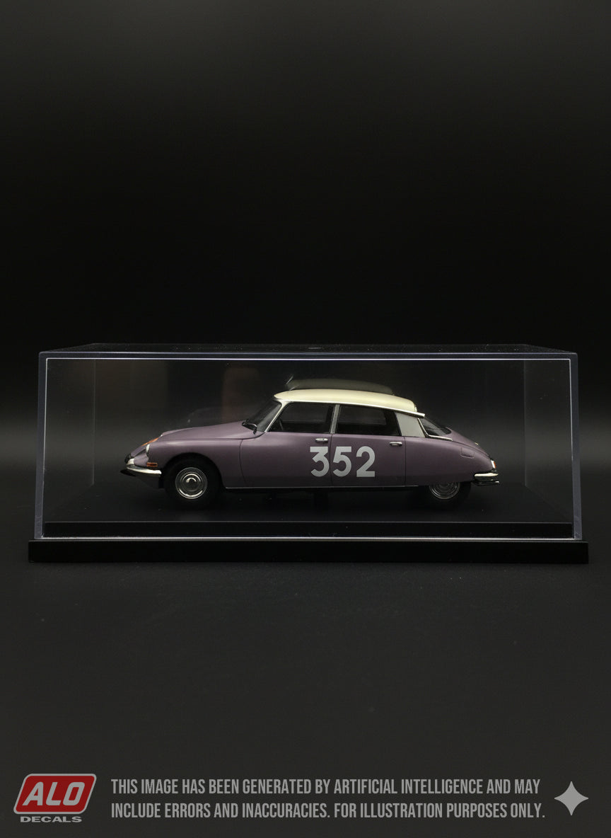 1959 MONTE CARLO RALLY #352 CITROËN DS RENE TRAUTMANN/RENE RICHARD 1:43 DECALS