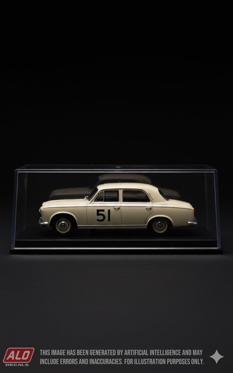 1959 RALLYE DU PRINTEMPS #51 PEUGEOT 403 JEAN-PIERRE FAIVRE/JEAN GROSRENAUD 1:43 DECALS