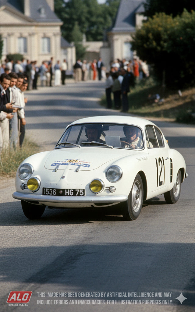 1959 TOUR DE FRANCE #121 ALPINE A106 JACQUES FERET/JACQUES RAMBAUD 1:43 DECALS