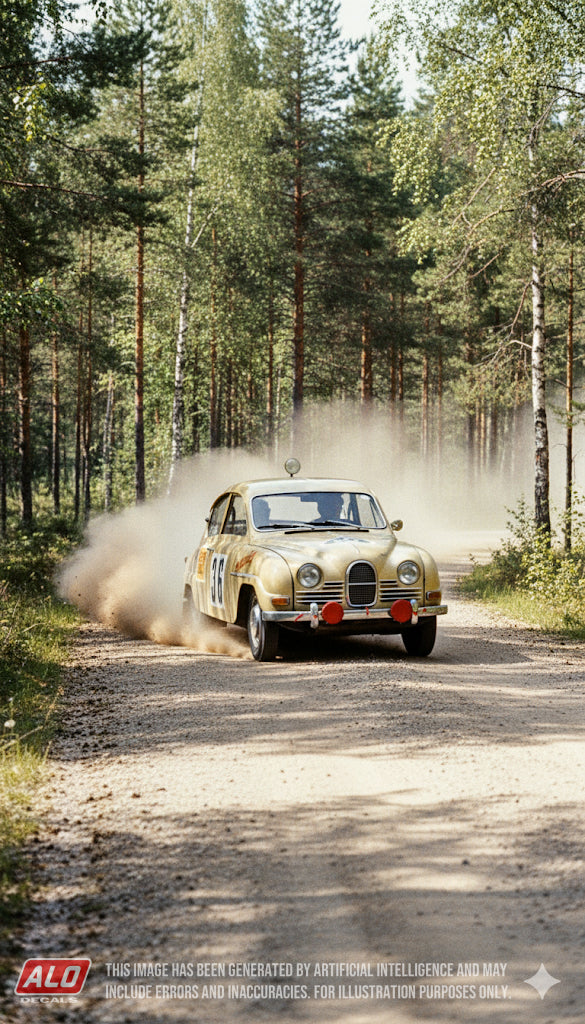 1960 THOUSAND LAKES RALLY #36 SAAB 96 CARL-OTTO BREMER/LAMPI JUHANI 1:43 DECALS