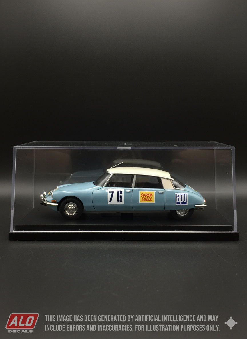 1960 1000 LAKES RALLY #76 CITROËN DS RENE TRAUTMANN/JEAN-CLAUDE OGIER 1:43 DECALS