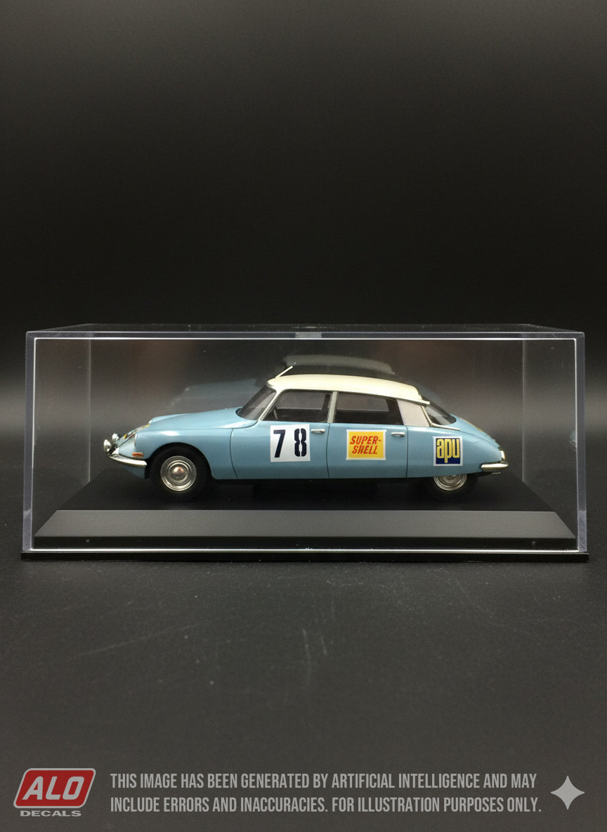 1960 1000 LAKES RALLY #78 CITROËN DS GUY VERRIER/KAUKKO RUUTSALO 1:43 DECALS