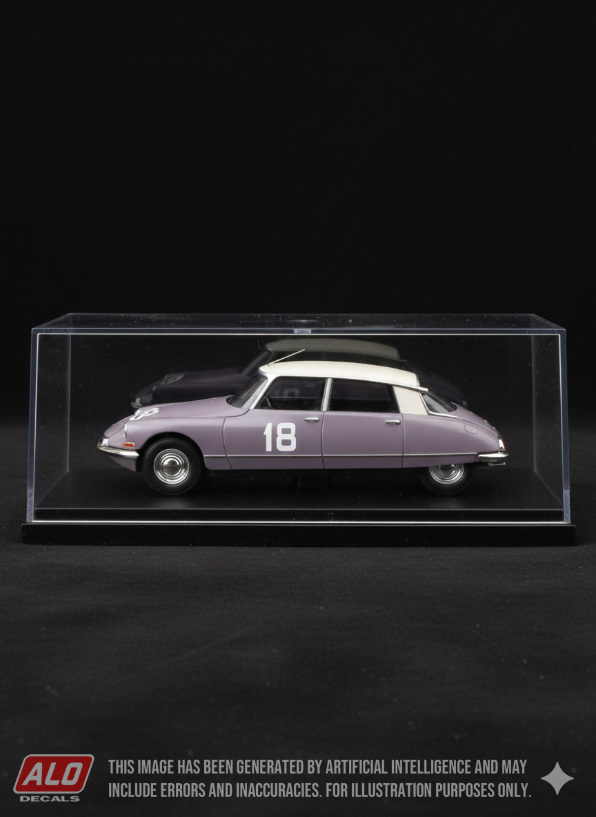 1960 RALLY OF CAMBODIA #18 CITROËN DS LAQUEMANT/LAQUEMANT 1:43 DECALS