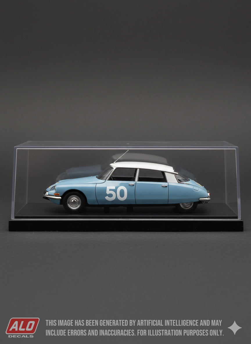 1960 COUPE DES ALPES #50 CITROËN DS CLAUDINE BOUCHET/GINETTE DEROLLAND 1:43 DECALS