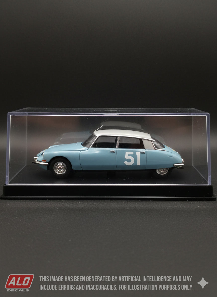 1960 COUPE DES ALPES #51 CITROËN DS ANDRE CHARDONNET/JACQUES PINIER 1:43 DECALS