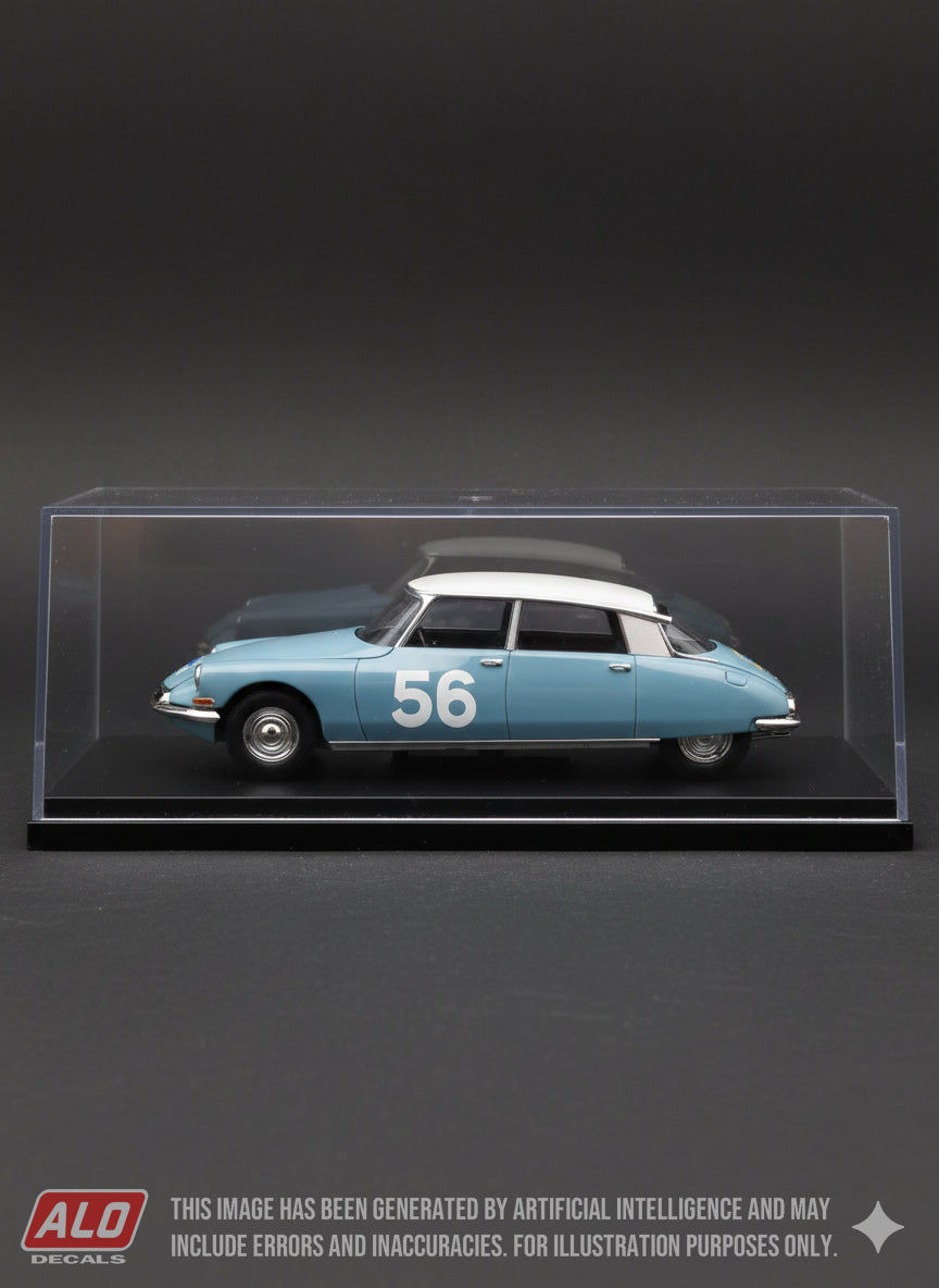 1960 COUPE DES ALPES #56 CITROËN DS GUY VERRIER/GEORGES UMBRICHT 1:43 DECALS