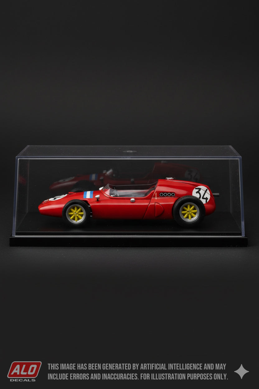 1960 ITALIAN GP #34 COOPER T51 ALFONSO THIELE 1:43 DECALS