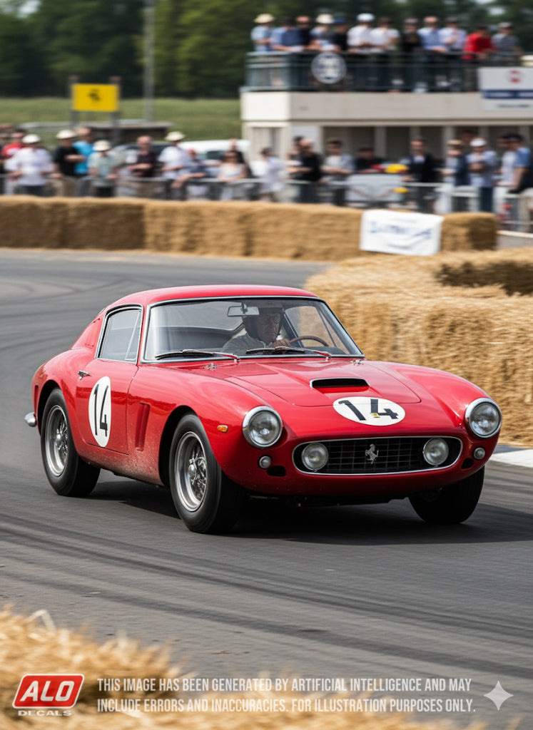 1960 LE MANS 24 HOURS #14 FERRARI 250 GT SWB FRITZ D'OREY/CARLO MARIA ABATE/GIANNI BALZARINI 1:43, 1:24, 1:18 DECALS