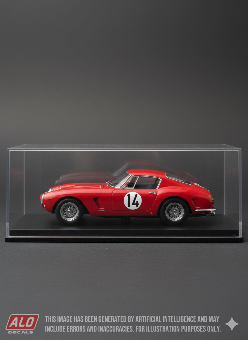 1960 LE MANS 24 HOURS #14 FERRARI 250 GT SWB FRITZ D'OREY/CARLO MARIA ABATE/GIANNI BALZARINI 1:43, 1:24, 1:18 DECALS
