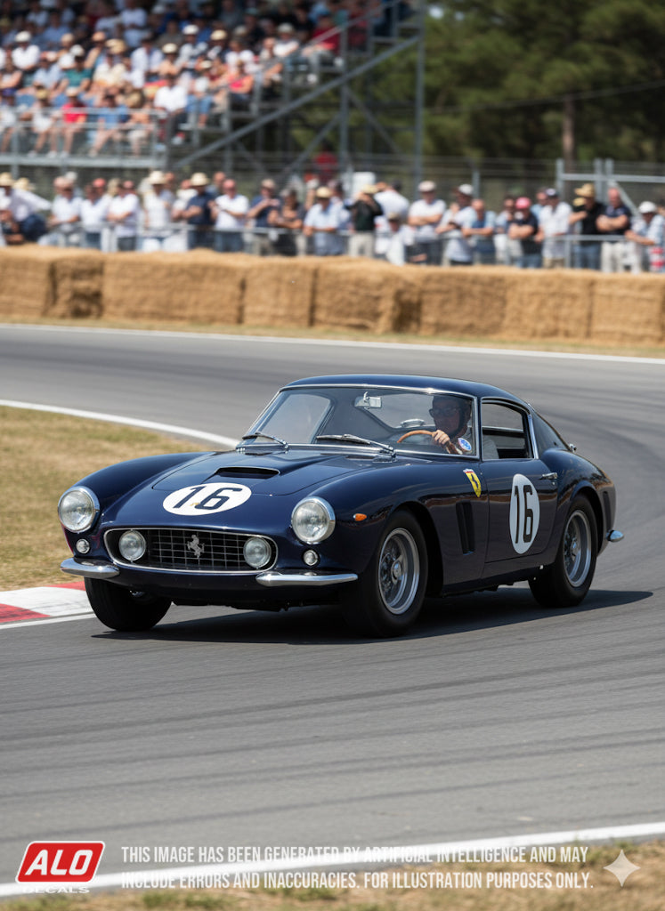 1960 LE MANS 24 HOURS #16 FERRARI 250 GT SWB FERNAND TAVANO/"PIERRE LOUSTEL" (PIERRE DUMAY) 1:43, 1:24, 1:18 DECALS
