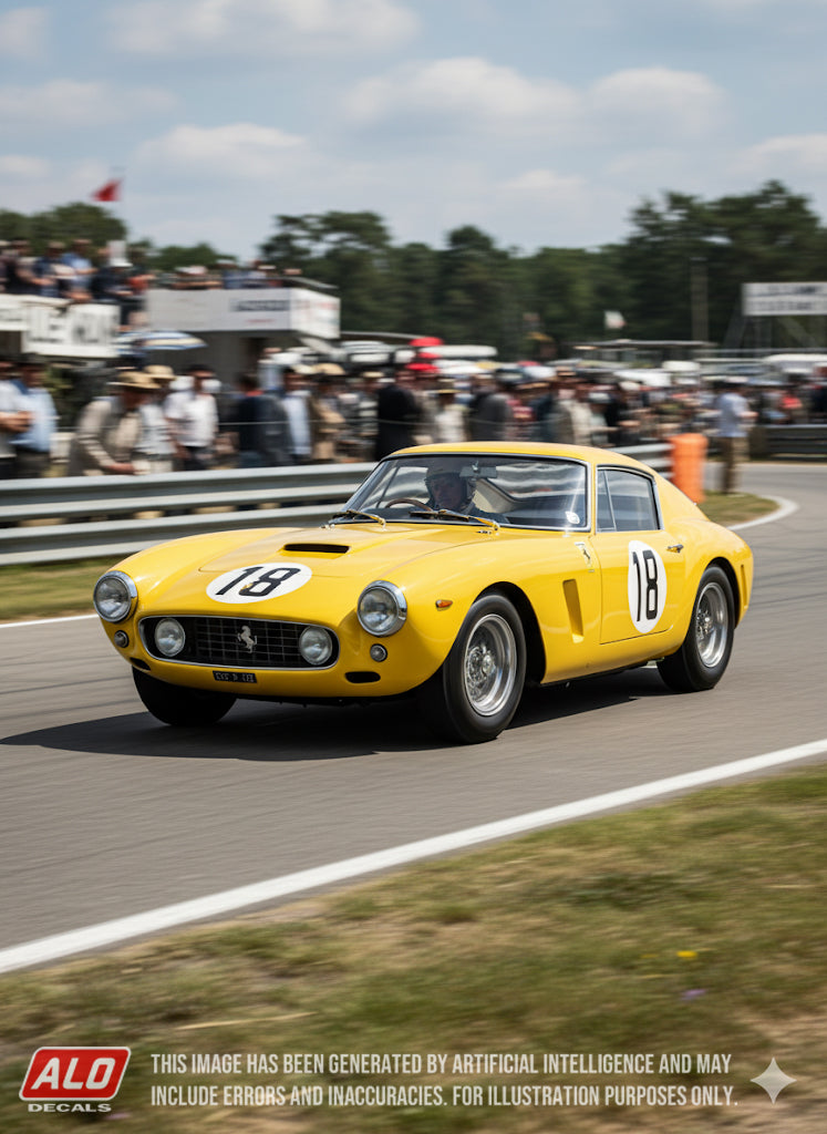 1960 LE MANS 24 HOURS #18 FERRARI 250 GT SWB GEORGE ARENTS/ALAN CONNELL 1:43, 1:24, 1:18 DECALS
