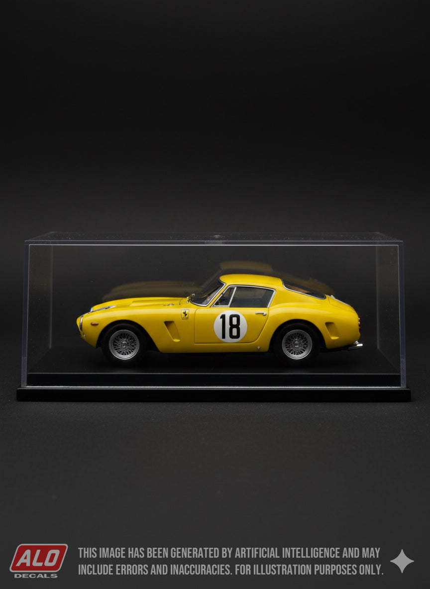 1960 LE MANS 24 HOURS #18 FERRARI 250 GT SWB GEORGE ARENTS/ALAN CONNELL 1:43, 1:24, 1:18 DECALS