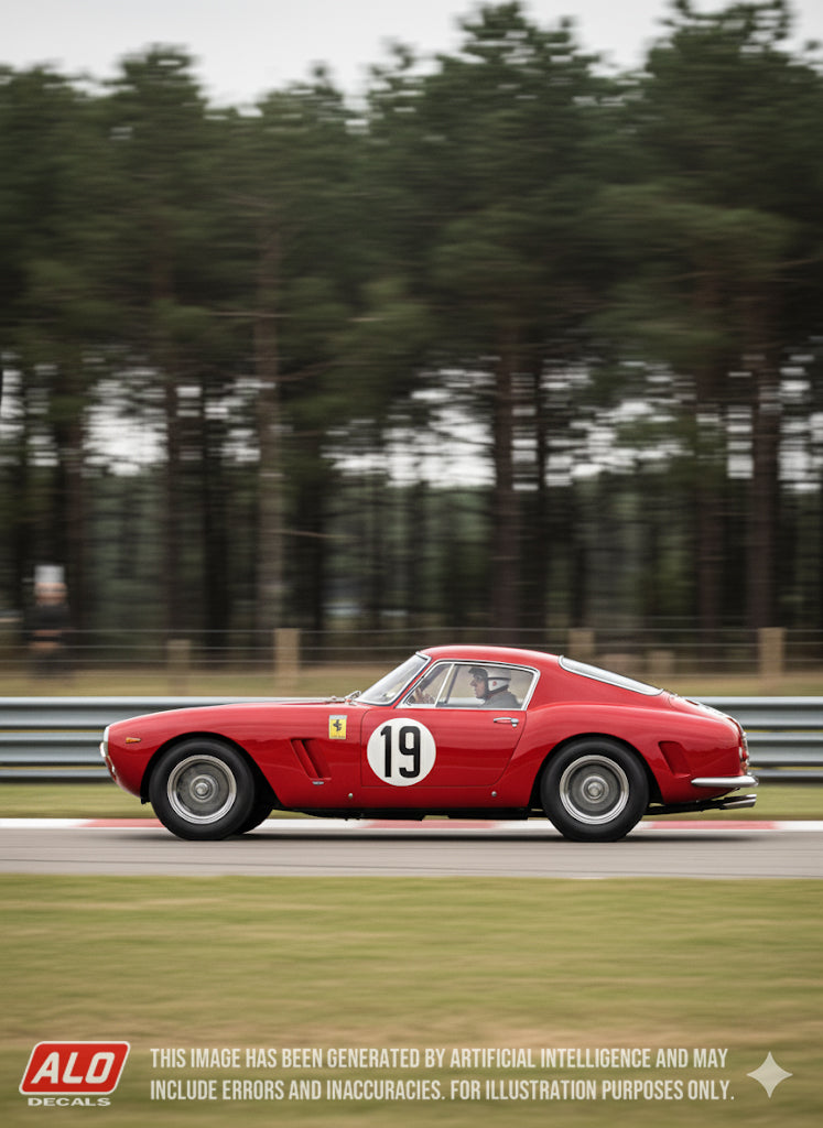 1960 LE MANS 24 HOURS #19 FERRARI 250 GT SWB ED HUGUS/AUGIE PABST 1:43, 1:24, 1:18 DECALS