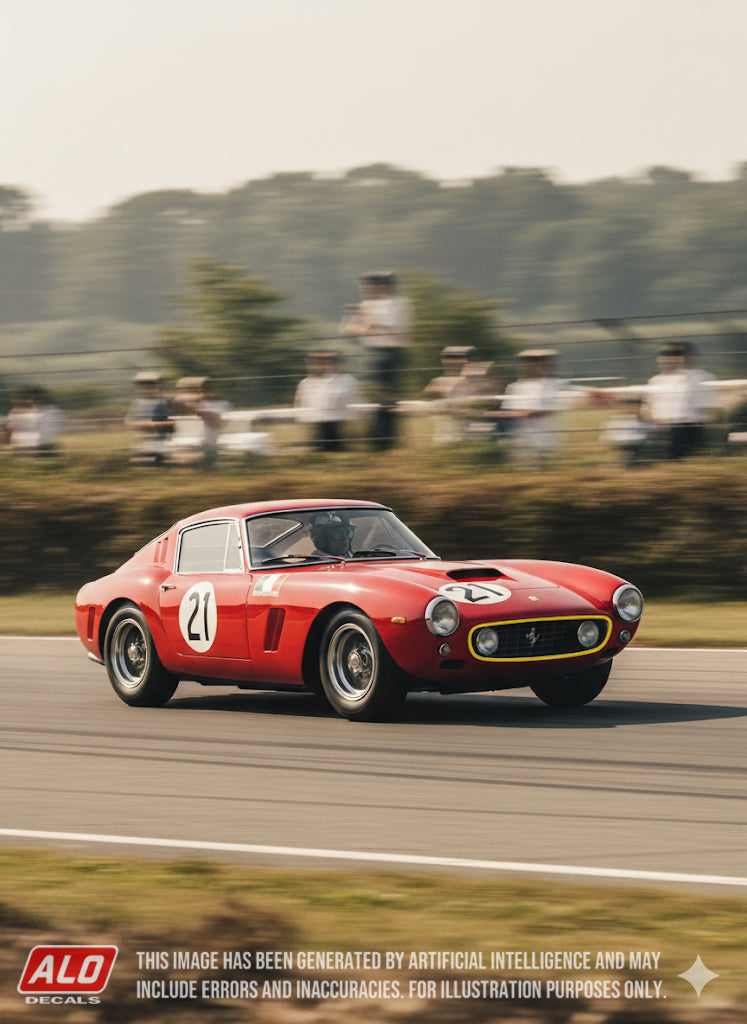 1960 LE MANS 24 HOURS #21 FERRARI 250 GT SWB JEAN BEURLYS/LUCIEN BIANCHI 1:43, 1:24, 1:18 DECALS