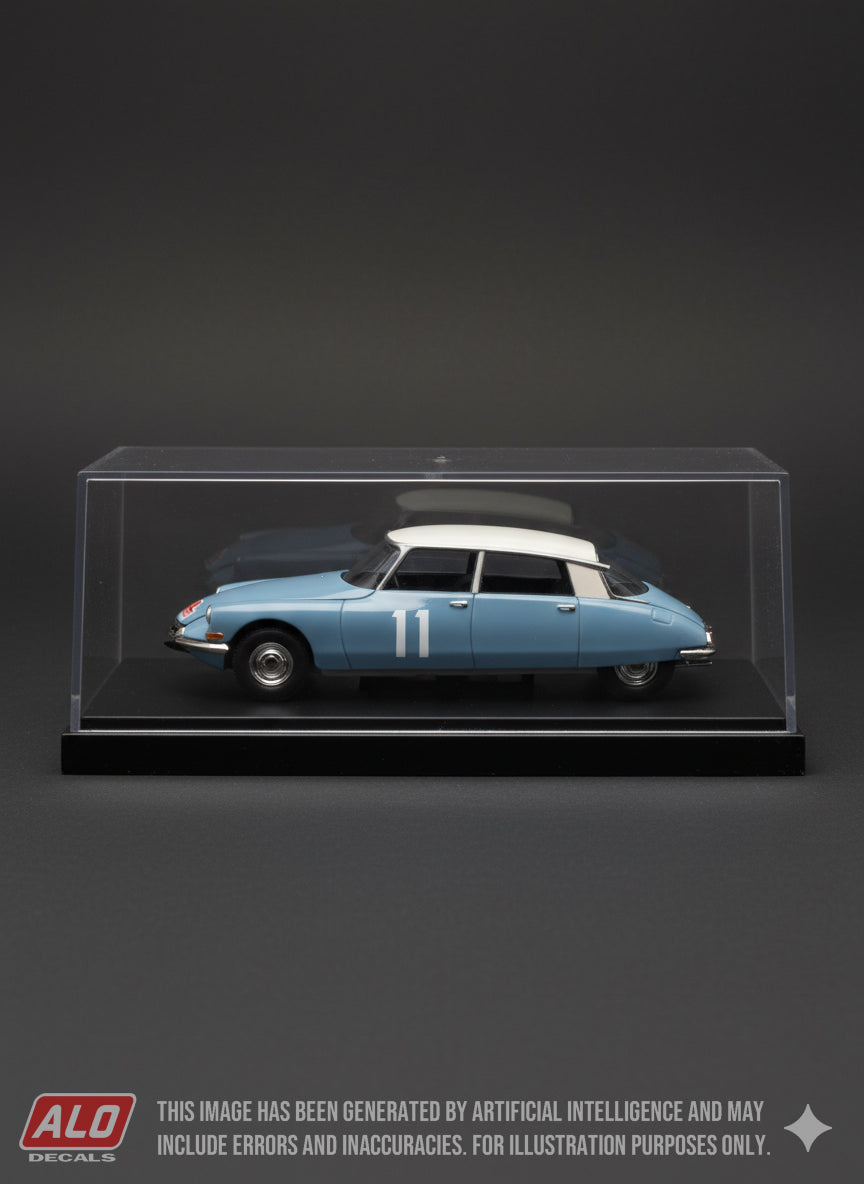 1960 MONTE CARLO RALLY #11 CITROËN DS PIERRE COURTES/EDGAR JULIEN 1:43 DECALS