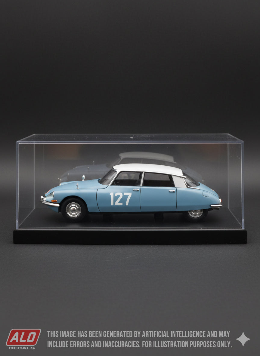 1960 MONTE CARLO RALLY #127 CITROËN DS ADRIANUS BLANSJAAR/PIETER HANS BLANSJAAR 1:43 DECALS