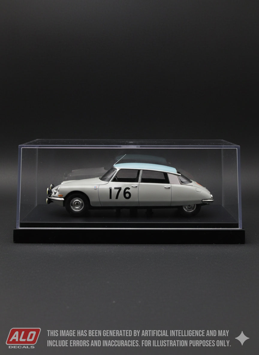 1960 MONTE CARLO RALLY #176 CITROËN DS ANDRE AURY/GEORGES HOUEL 1:43 DECALS