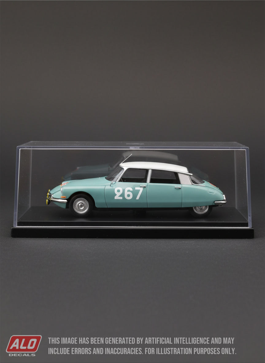 1960 MONTE CARLO RALLY #267 CITROËN DS GUY VERRIER/GEORGES UMBRICHT 1:43 DECALS