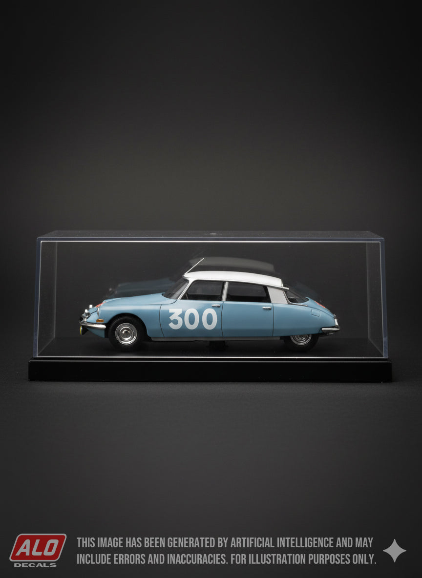 1960 MONTE CARLO RALLY #300 CITROËN DS PAUL COLTELLONI/CLAUDE DESROSIERS 1:43 DECALS