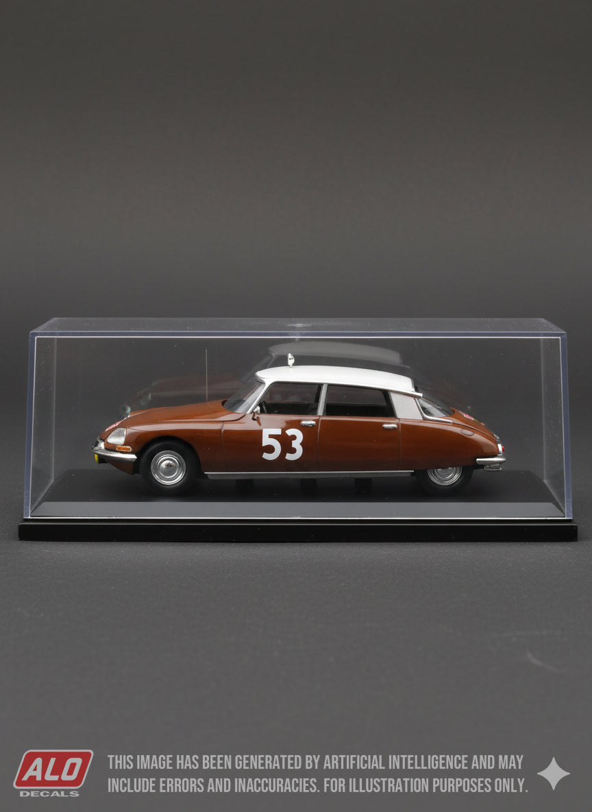 1960 MONTE CARLO RALLY #53 CITROËN DS SVEND-AZA ANDERSEN/JACK SVERIN NIELSEN 1:43 DECALS