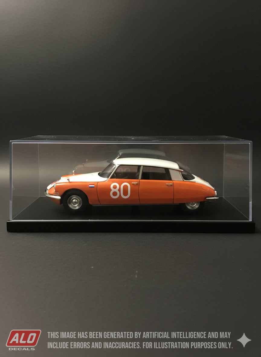 1960 MONTE CARLO RALLY #80 CITROËN DS ROB GORRIS/ROEL WIEDOUW 1:43 DECALS