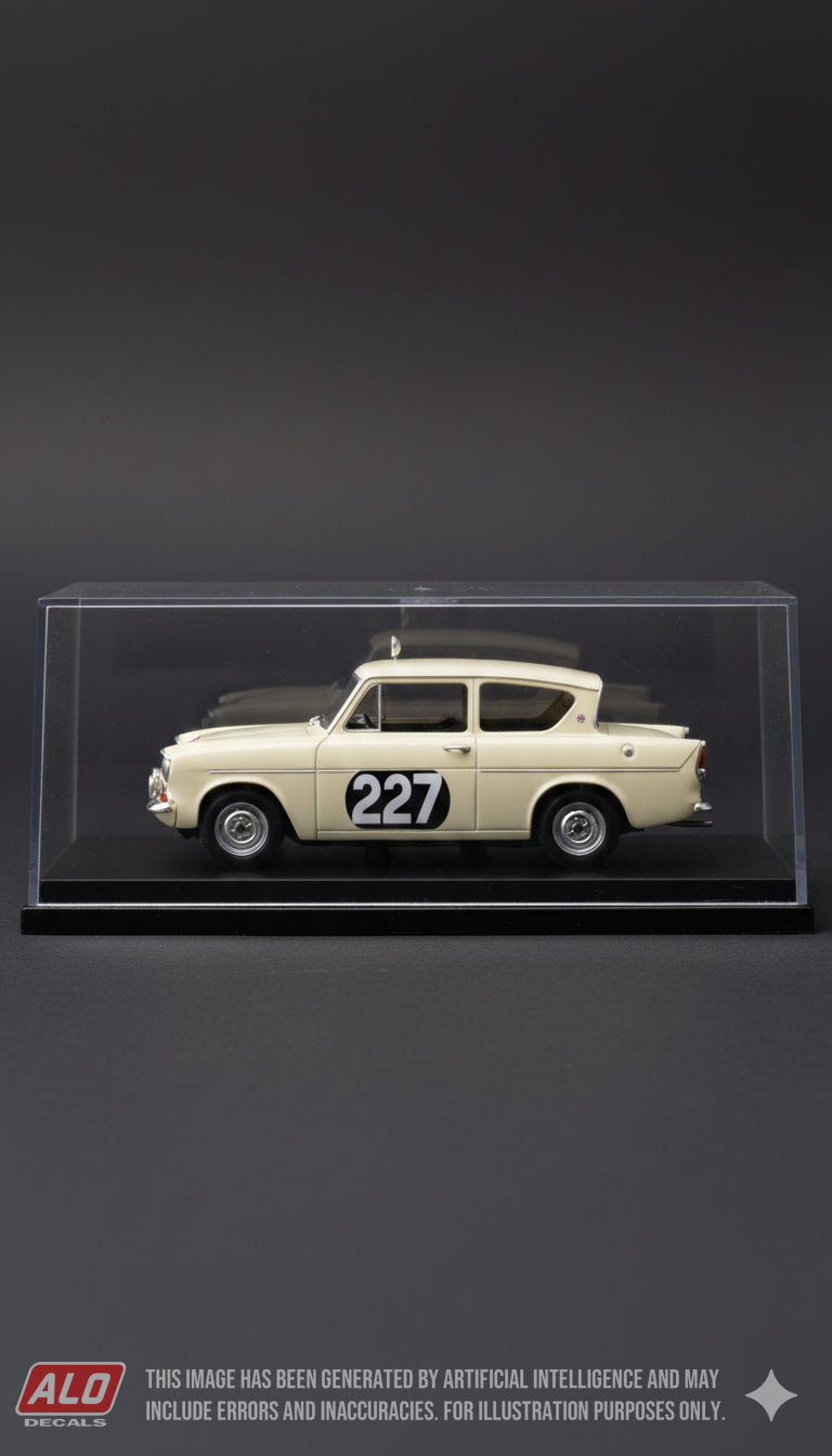 1960 MONTE CARLO RALLY #227 FORD ANGLIA IAN WALKER/GERRY BURGESS 1:43 DECALS