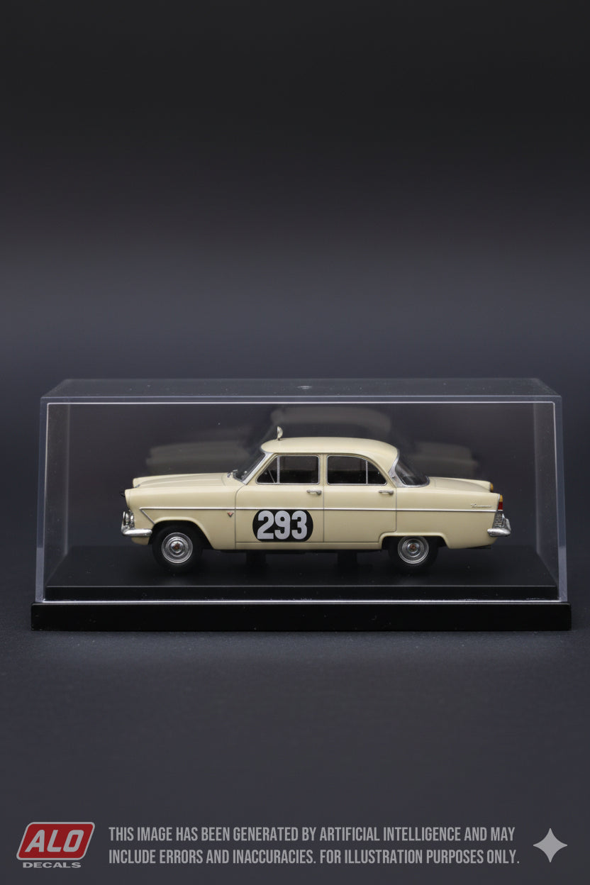 1960 MONTE CARLO RALLY #293 FORD ZEPHYR DENIS SCOTT/KENNETH ARMSTRONG 1:43 DECALS