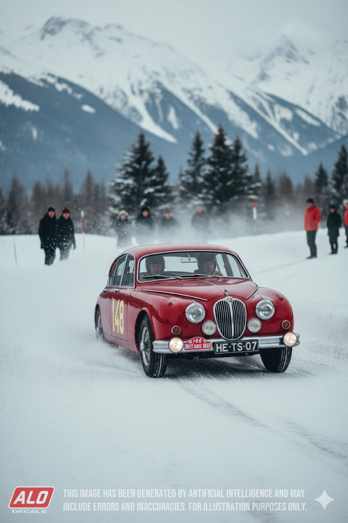 1960 MONTE CARLO RALLY #148 JAGUAR MK.2 MANUEL PALMA/AUGUSTO PALMA/FERNANDO PINTO BASTO 1:43 DECALS