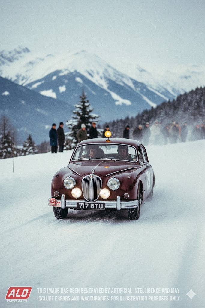 1960 MONTE CARLO RALLY #187 JAGUAR MK.1 VERNON COOPER/GEOFFREY BARKER 1:43 DECALS