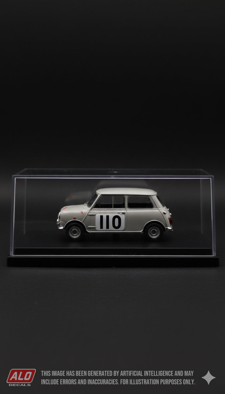 1960 MONTE CARLO RALLY #110 BMC MINI PETER RILEY/RUPERT JONES 1:43 DECALS