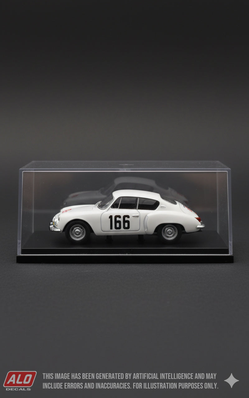 1960 MONTE CARLO RALLY #166 ALPINE A106 JACQUES FERET/JACQUES RAMBAUD 1:43 DECALS