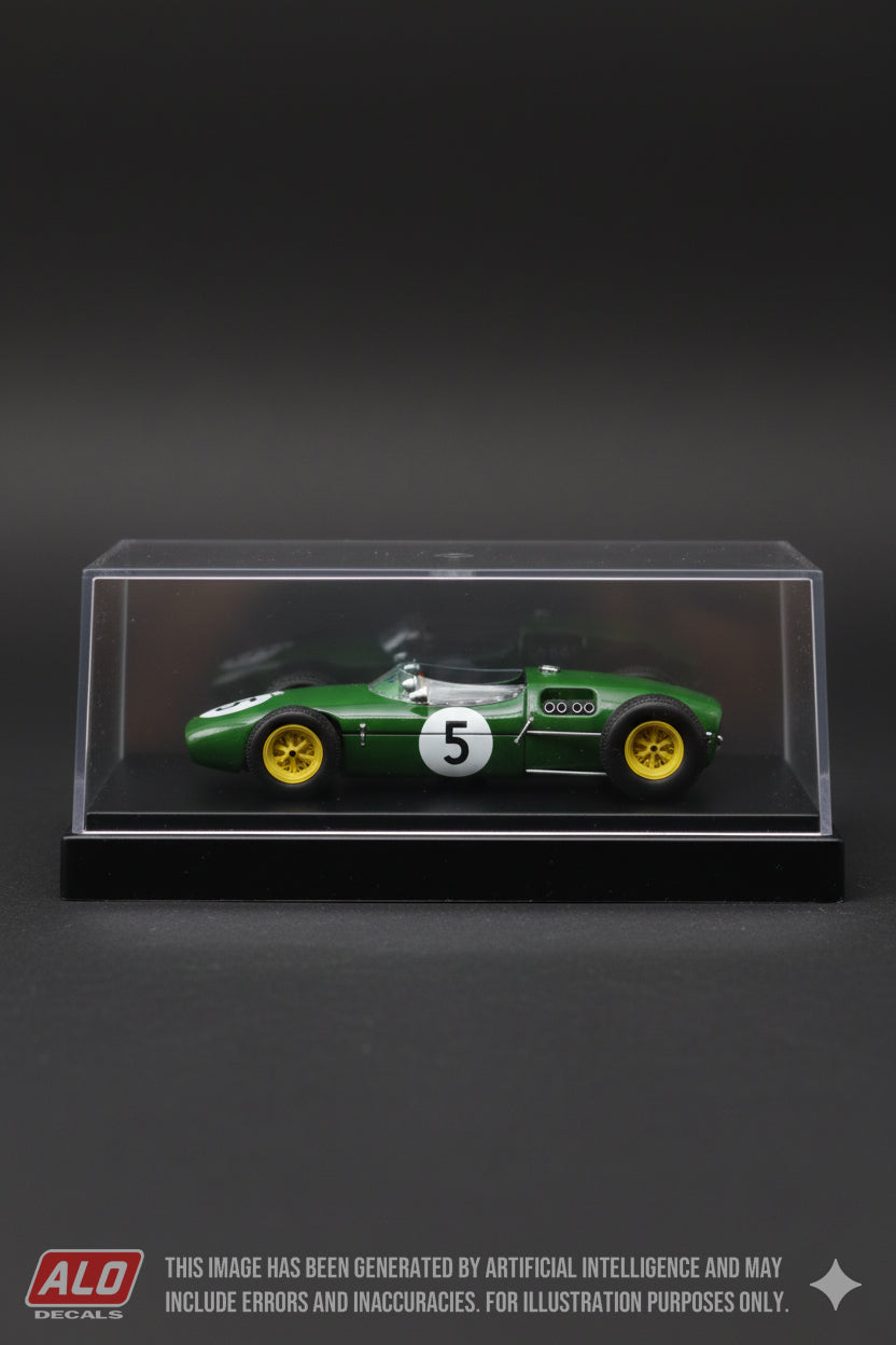 1960 DUTCH GP #5 LOTUS 18 ALAN STACEY 1:43 DECALS