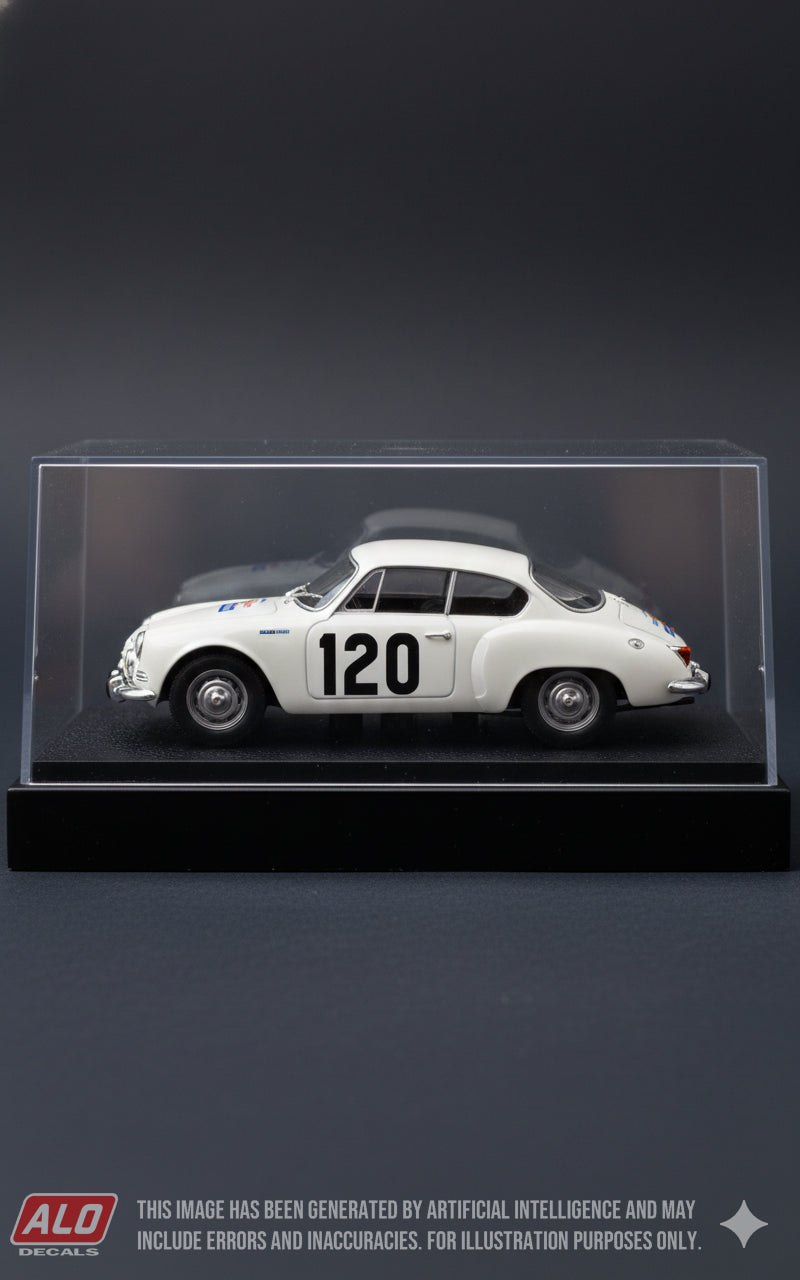 1960 TOUR DE FRANCE #120 ALPINE A106 ENRICO LEONI/MICHEL 1:43 DECALS