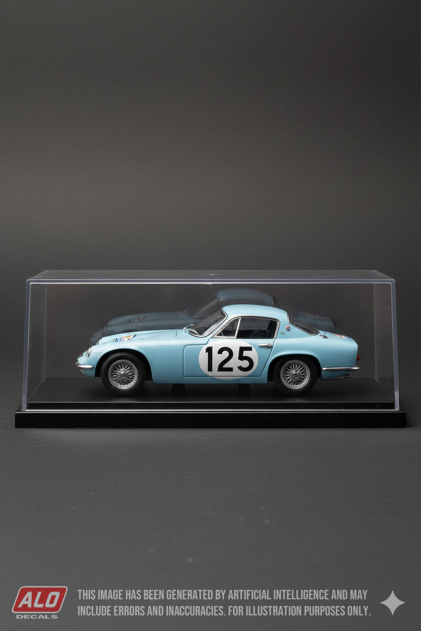 1960 TOUR DE FRANCE #125 LOTUS ELITE "GALLIER"/CLAUDE LAURENT 1:43, 1:32 DECALS