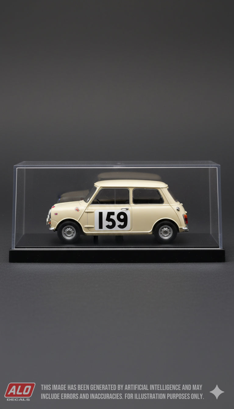 1960 TULPENRALLYE #159 BMC MINI PATRICIA OZANNE/PATRICIA ALLISON 1:43 DECALS