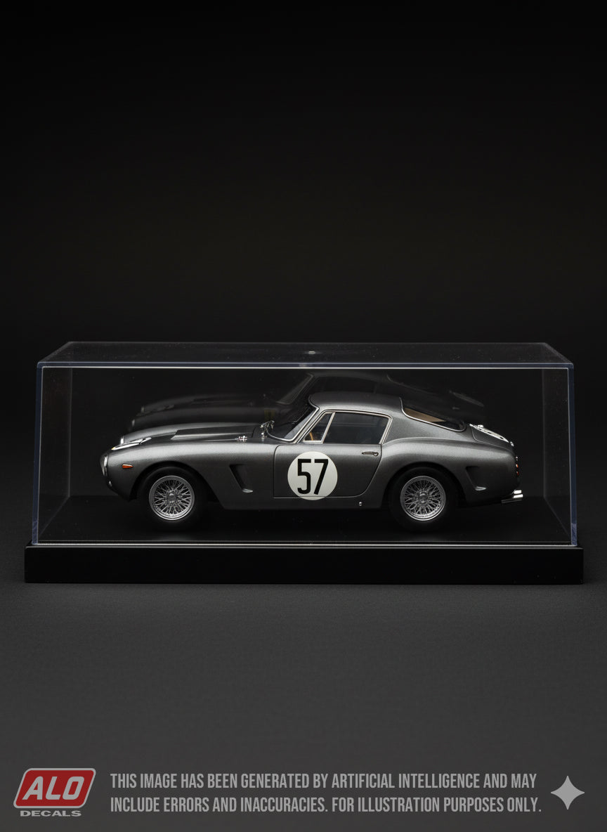 1961 LE MANS 24 HOURS #57 FERRARI 250 GT SWB ROGER DE LAGENESTE/PIERRE DUMAY 1:43, 1:24, 1:18 DECALS