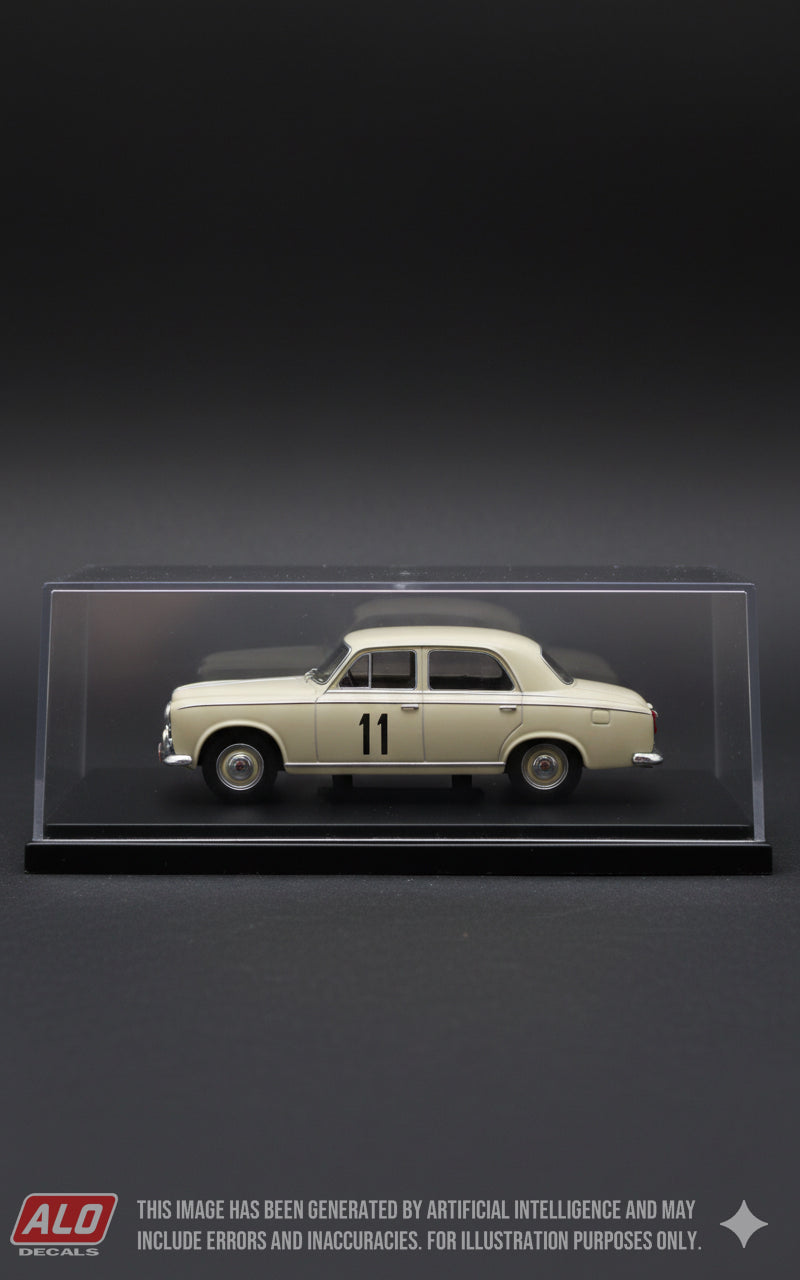 1961 MONTE CARLO RALLY #11 PEUGEOT 403 PAUL GUIRAUD/NICOLAS PIZARO 1:43 DECALS