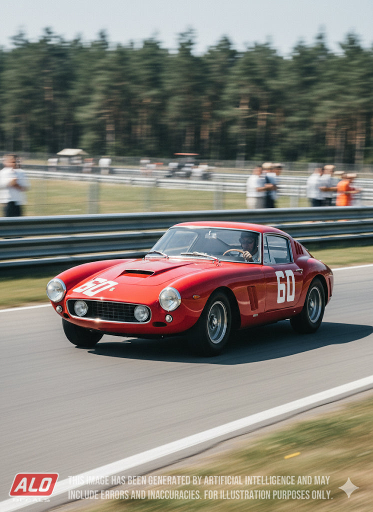 1961 NÜRBURGRING 1000 KMS #60 FERRARI 250 GT SWB WILLY MAIRESSE/GIANCARLO BAGHETTI 1:43, 1:24, 1:18 DECALS