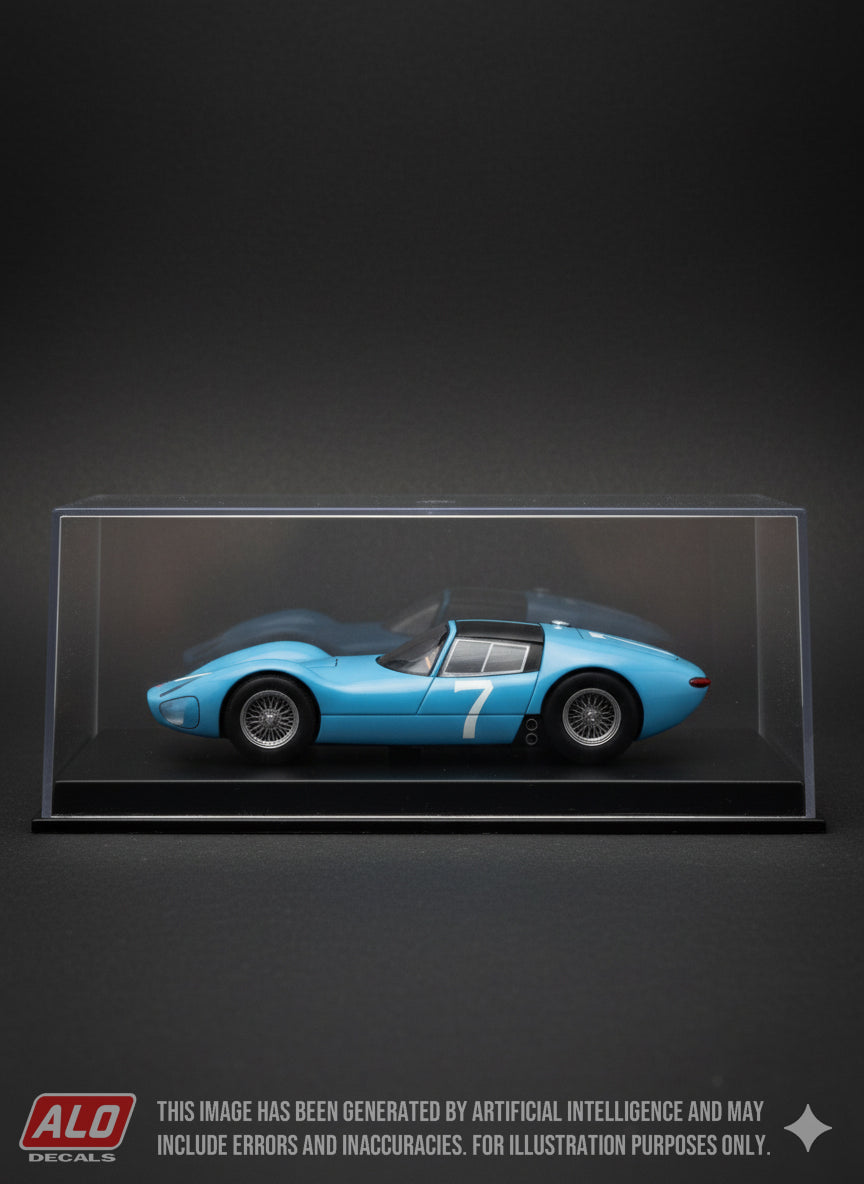 1961 TEXAS GP #7 VAILLANTE VS61 LE MANS MICHEL VAILLANT 1:43 DECALS