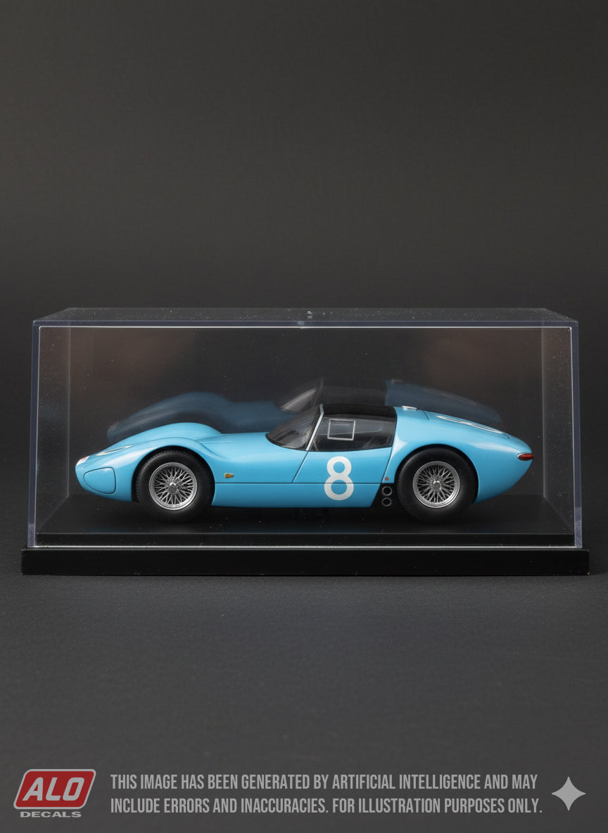 1961 TEXAS GP #8 VAILLANTE VS61 LE MANS STEVE WARSON 1:43 DECALS