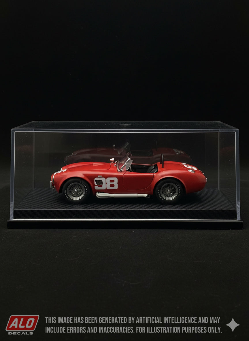 1962 NASSAU TOURIST TROPHY #98 AC SHELBY COBRA BILL KRAUSE 1:43 DECALS