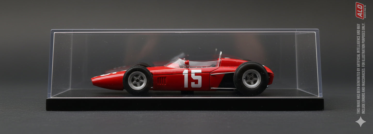 1963 GERMAN GP #15 BRM P578 LORENZO BANDINI 1:43 DECALS