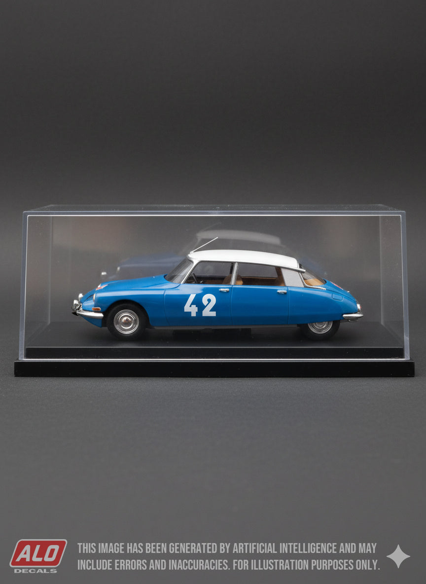 1963 MONTE CARLO RALLY #42 CITROËN DS LUCIEN BIANCHI/GEORGES HACQUIN 1:43 DECALS