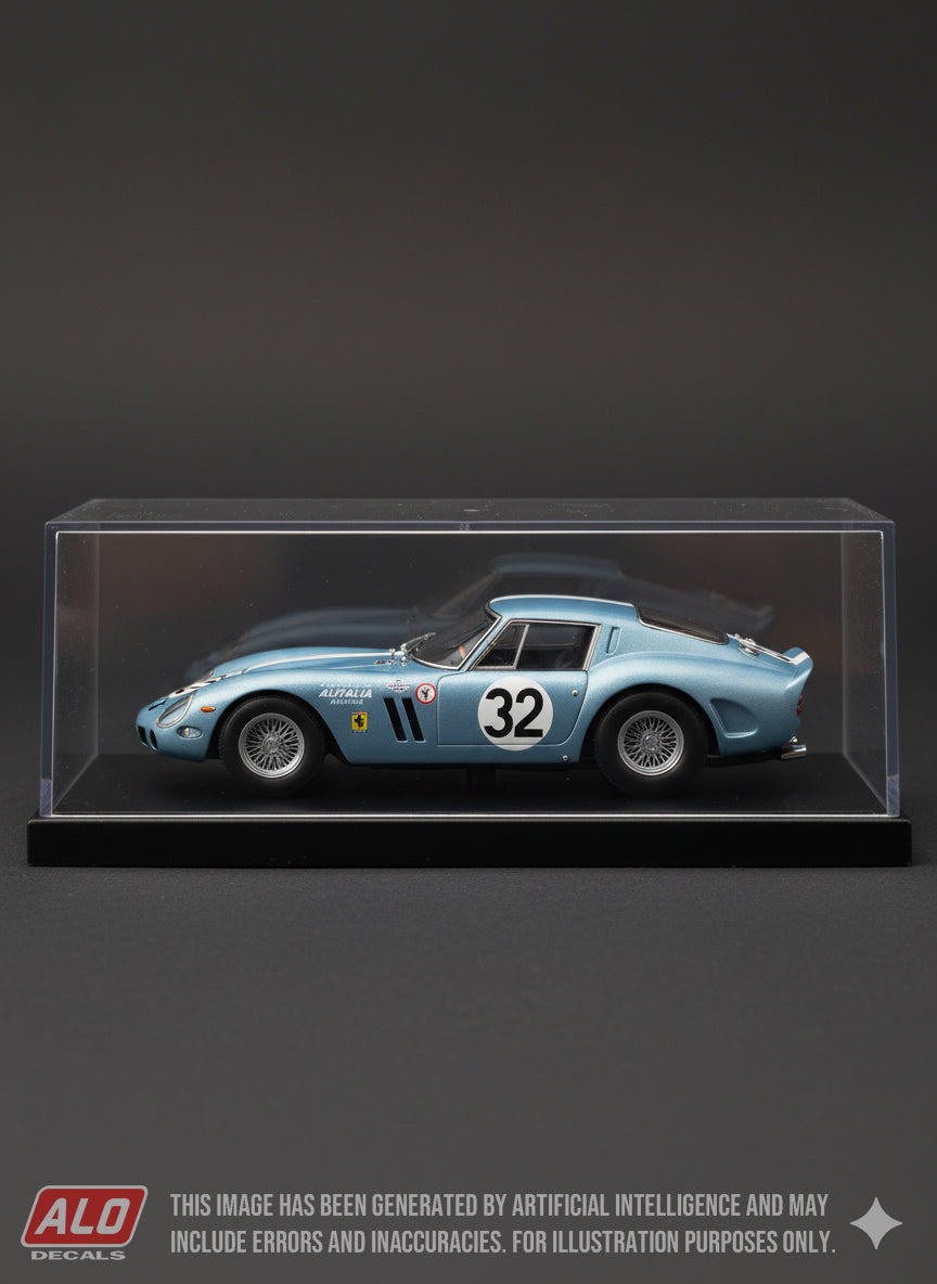 1963 SEBRING 12 HOURS #32 FERRARI 250 GTO CHARLIE HAYES/DOUG THIEM 1:43, 1:24, 1:18 DECALS