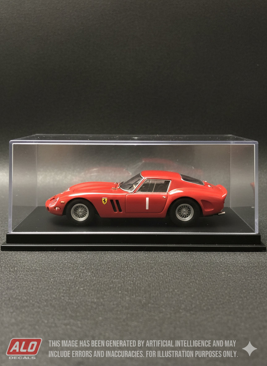 1964 AUSTRIAN GP #1 FERRARI 250 GTO ERNESTO PRINOTH 1:43, 1:18 DECALS