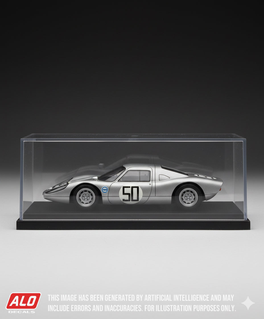 1964 AMERICAN CHALLENGE CUP, DAYTONA #50 PORSCHE 904 CHUCK CASSEL 1:43 DECALS