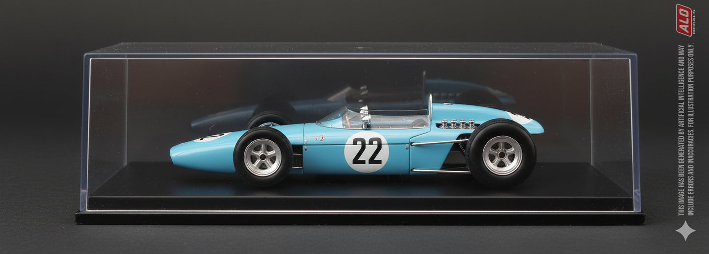 1964 GERMAN GP #22 BRM P578 MAURICE TRINTIGNANT 1:43 DECALS