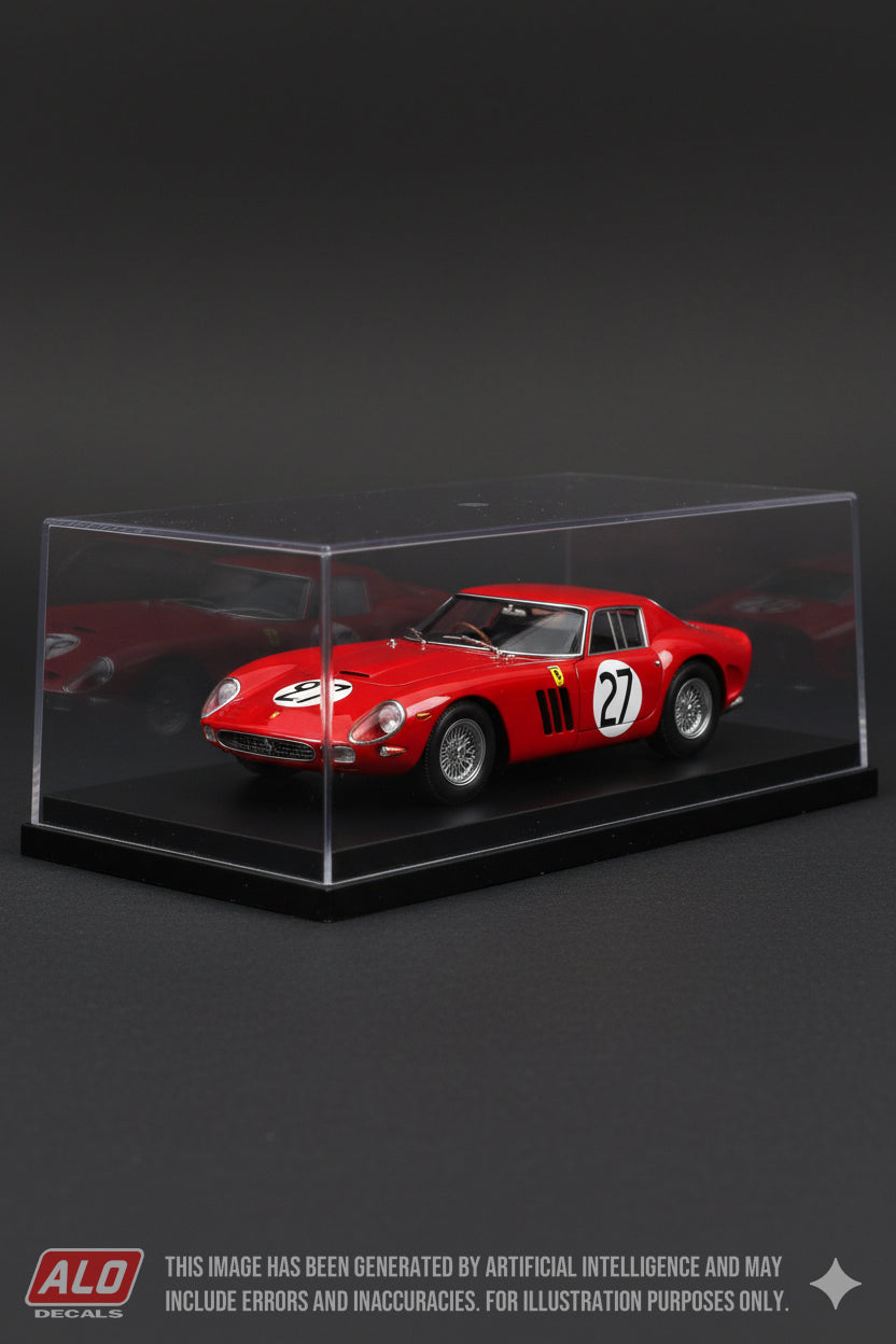 1964 LE MANS 24 HOURS #27 FERRARI 250 GTO/64 FERNAND TAVANO/BOB GROSSMAN 1:43, 1:18 DECALS