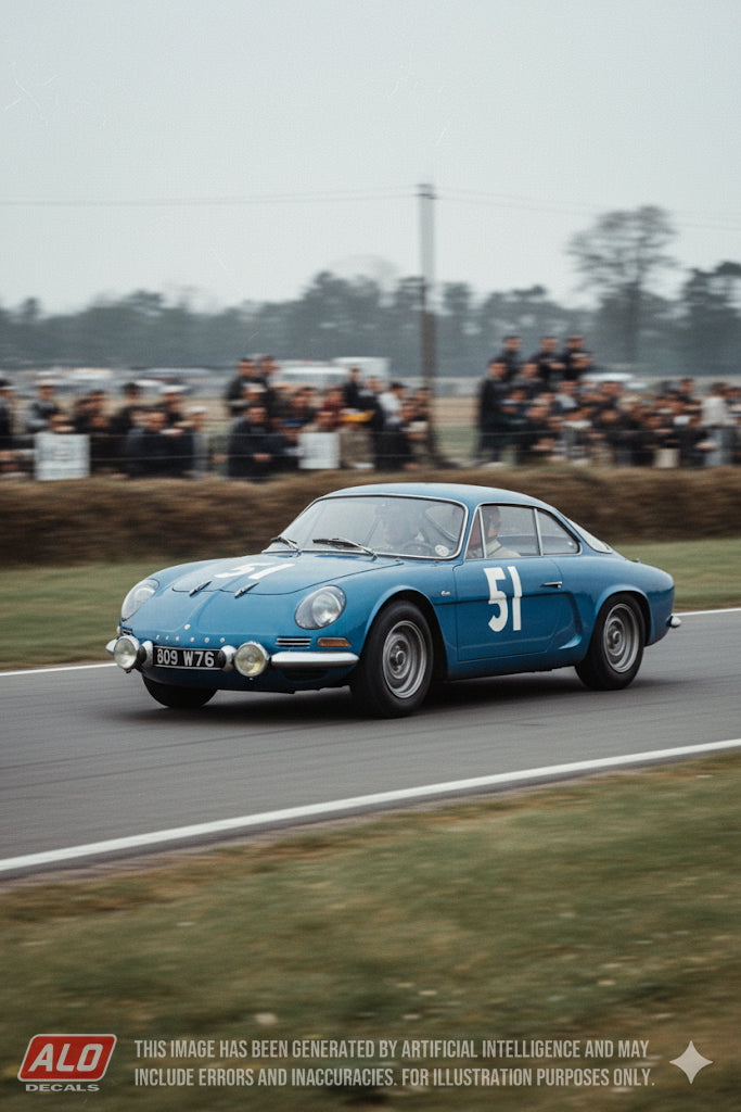 1964 LE MANS APRIL TESTS #51 ALPINE M63 (A110) JACQUES CHEINISSE 1:43 DECALS