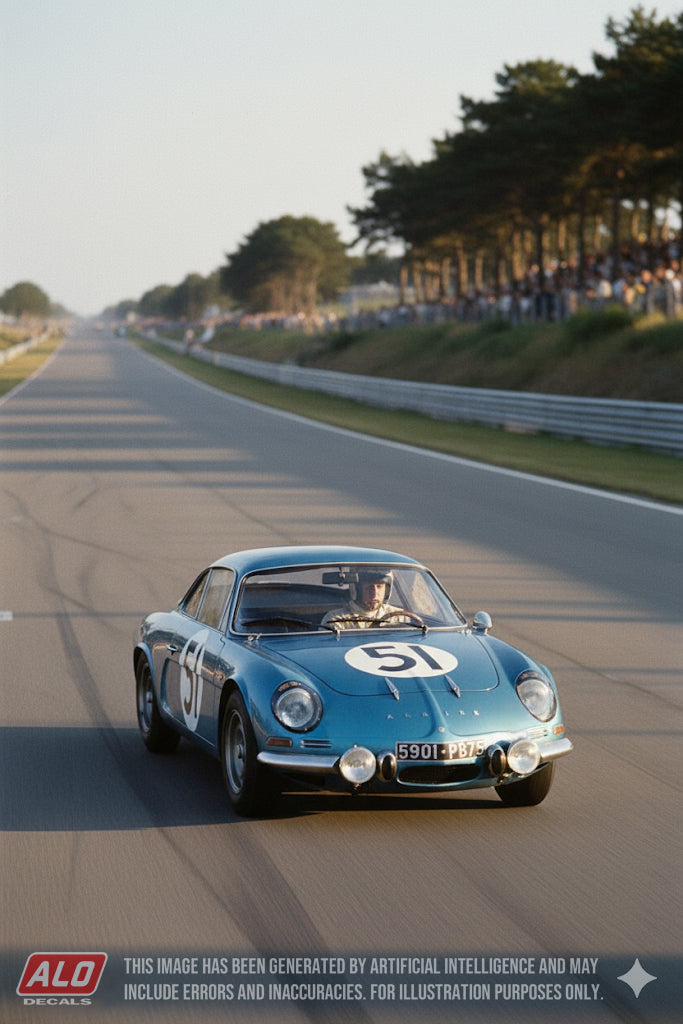 1964 LE MANS 24 HOURS #51 ALPINE M63 (A110) JACQUES FERET/PIERRE ORSINI 1:43 DECALS